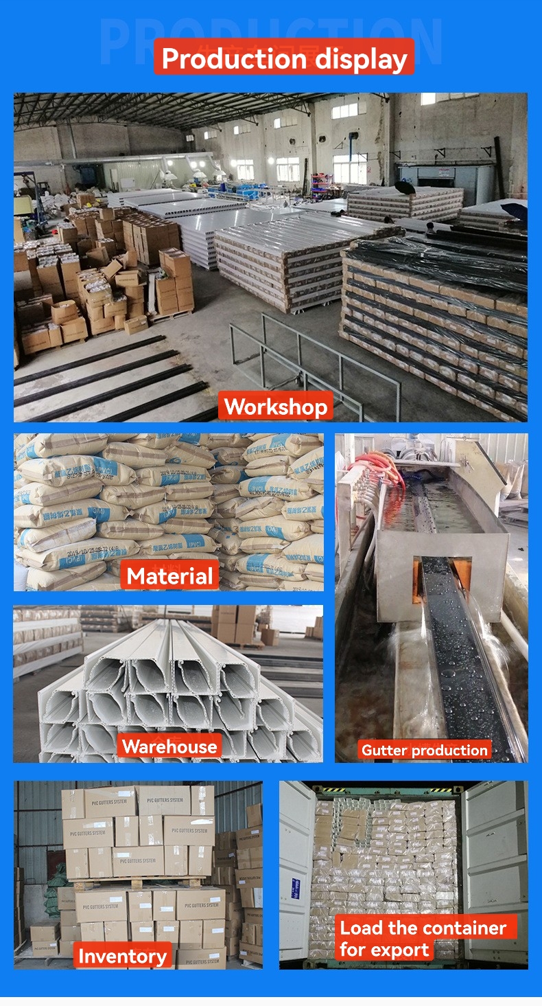 5.2 inch K-type UPVC gutter