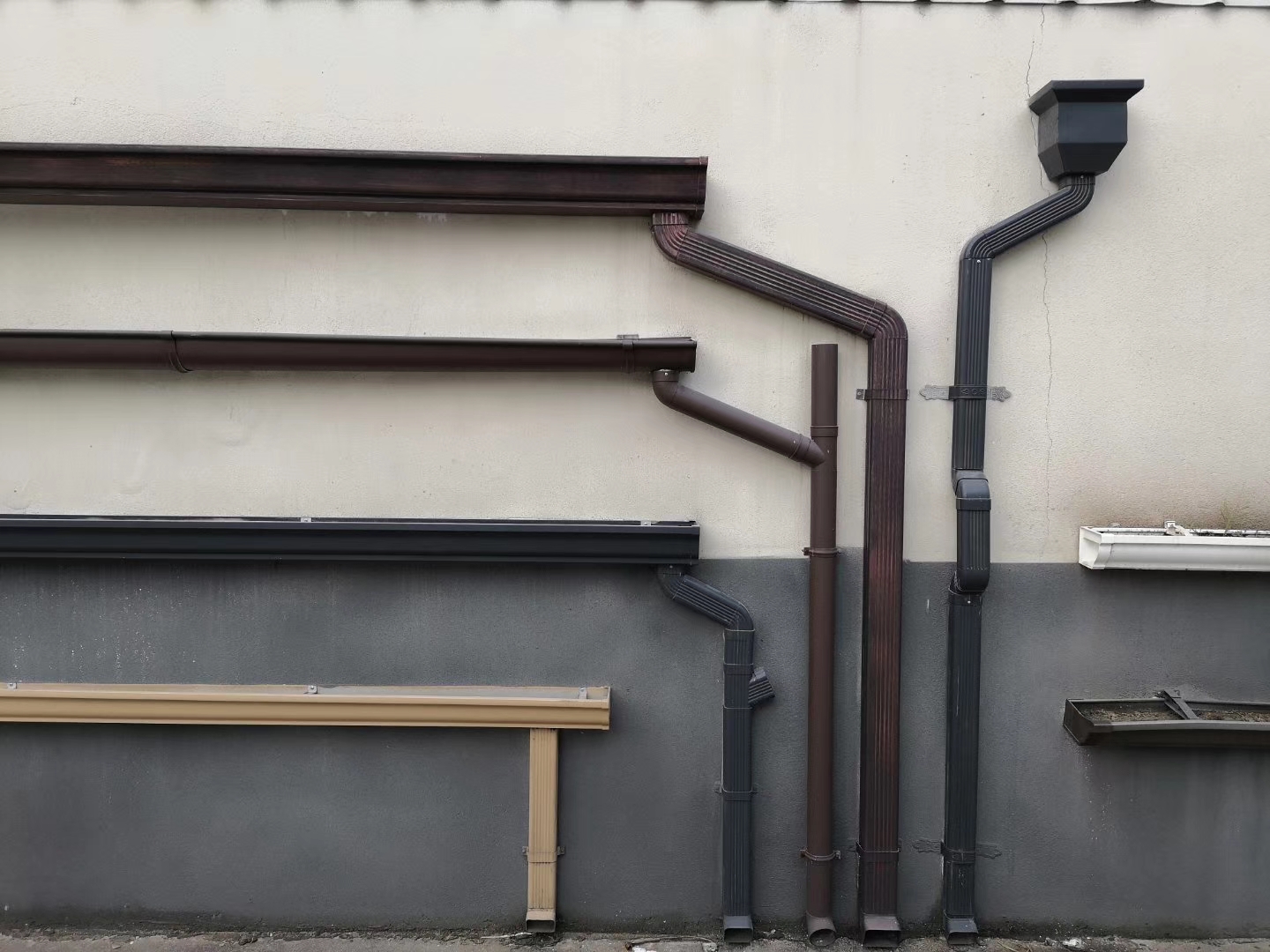 Aluminum roof rain gutter Aluminum roof rain gutter